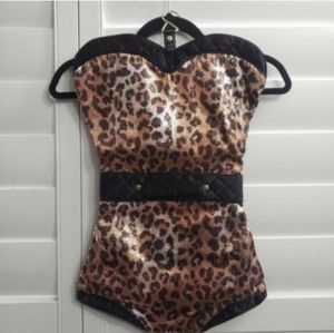 PurseN Lingerie Travel Bag leopard sequin